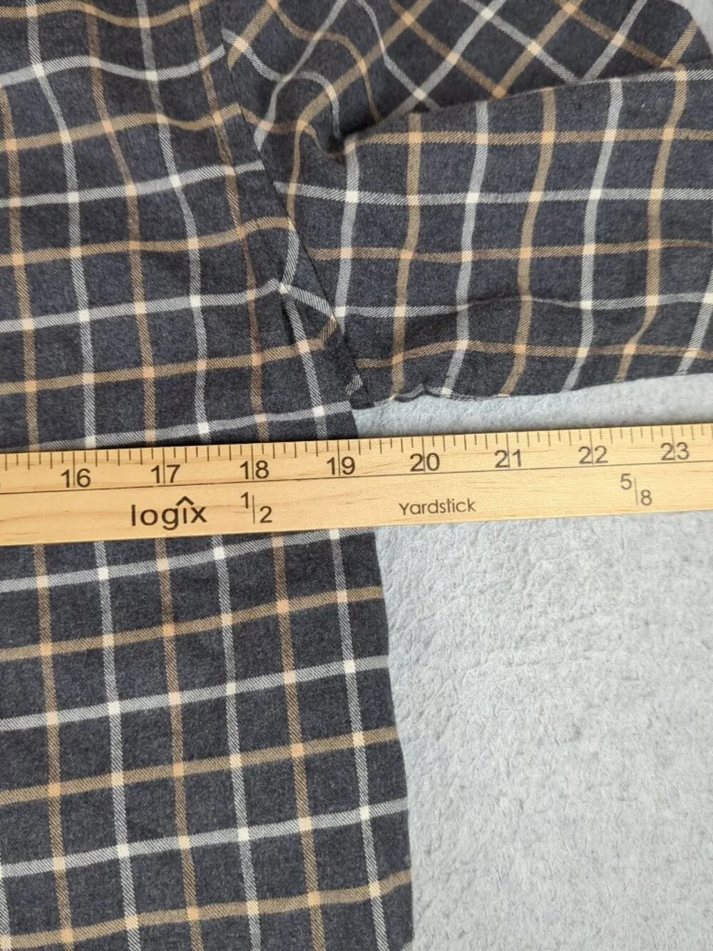 Thomas Mason For J Crew Shirt Men's Medium Slim Fit Long Sleeve Flannel